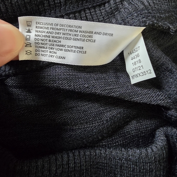 MUST HAVE! Super Comfy/Heather Navy/DRAWSTRING/POCKETS Cuffed/3X/90°byReflex/NWT - Picture 10 of 11